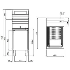 Frittenwanne - 1,1 KW - 1x GN 1/1 8 Frittenwanne - 1,1 KW - 1x GN 1/1 -Koch Set Haus WB479 drawing 4c8a