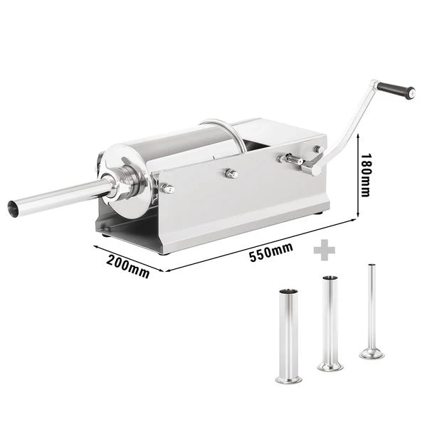Manueller Wurstfüller - 5 Liter - Edelstahl 1 Manueller Wurstfüller - 5 Liter - Edelstahl