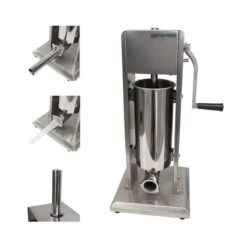 Manueller Wurstfüller - 4,5 Liter - Edelstahl 16 Manueller Wurstfüller - 4,5 Liter - Edelstahl -Koch Set Haus WFMFC5 005 6b40