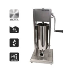 Manueller Wurstfüller - 4,5 Liter - Edelstahl -Koch Set Haus WFMFC5 icons 2f1c