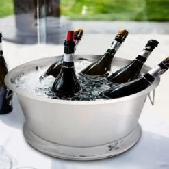 Weinkühler - Ø 550mm - Silber 5 Weinkühler - Ø 550mm - Silber -Koch Set Haus WKBPE55W room in use 4973