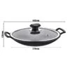 Wok Ø 340 Mm Antihaft Mit Glasdeckel