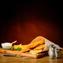 Gas Fritteuse - 20 Liter - 17,5 KW - Mit Ölfiltersystem 15 Gas Fritteuse - 20 Liter - 17,5 KW - Mit Ölfiltersystem -Koch Set Haus detail fish fries 1 862f 6