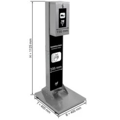 Edelstahl Desinfektionsspender - Bedienung Mit Dem Fuß