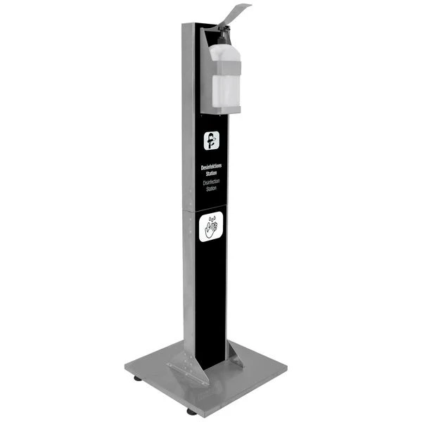 Edelstahl Desinfektionsspender - Bedienung Mit Dem Ellenbogen 2 Edelstahl Desinfektionsspender - Bedienung Mit Dem Ellenbogen – Bild 2