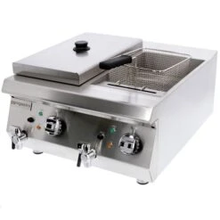 Doppelfritteuse - 600mm - 8+8 Liter - 9 KW - Mit Ablasshahn 12 Doppelfritteuse - 600mm - 8+8 Liter - 9 KW - Mit Ablasshahn -Koch Set Haus efk653 8 8 2 4a7c 1