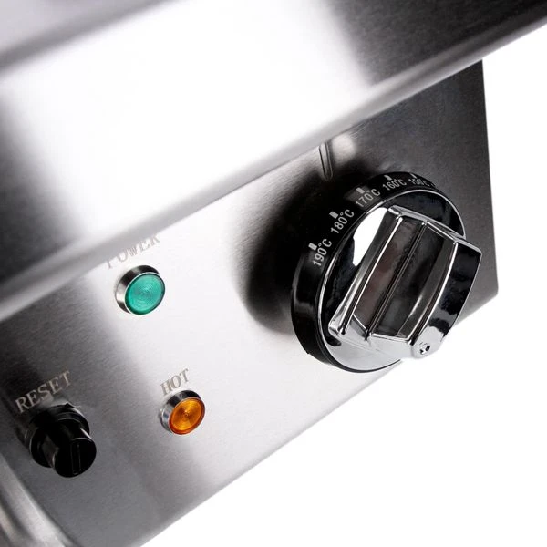 Doppelfritteuse - 600mm - 8+8 Liter - 9 KW - Mit Ablasshahn 7 Doppelfritteuse - 600mm - 8+8 Liter - 9 KW - Mit Ablasshahn – Bild 7