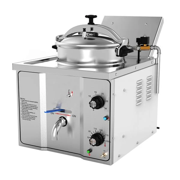 Elektrische Hochdruckfritteuse - 15 Liter - 3 KW - Manuell 2 Elektrische Hochdruckfritteuse - 15 Liter - 3 KW - Manuell – Bild 2