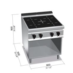 Infrarotherd - 16 KW - 4 Kochfelder 11 Infrarotherd - 16 KW - 4 Kochfelder -Koch Set Haus eib899m ma af67