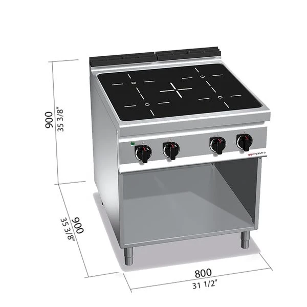 Infrarotherd - 16 KW - 4 Kochfelder 3 Infrarotherd - 16 KW - 4 Kochfelder – Bild 3