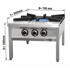 Gaskocher - 31 KW - 3 Brenner