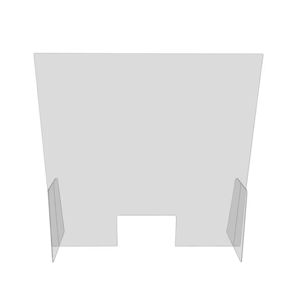 Hygiene-/ Spuckschutz / Virenschutz - 80 X 80 Cm - Mit Durchreiche 2 Hygiene-/ Spuckschutz / Virenschutz - 80 X 80 Cm - Mit Durchreiche – Bild 2