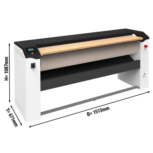 Elektro Wäschemangel 1000 Mm - 25 Kg/h 1 Elektro Wäschemangel 1000 Mm - 25 Kg/h