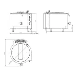 Gas Kochkessel - 300 Liter - 40 KW - Indirekte Beheizung 7 Gas Kochkessel - 300 Liter - 40 KW - Indirekte Beheizung -Koch Set Haus otgi 300 64d7