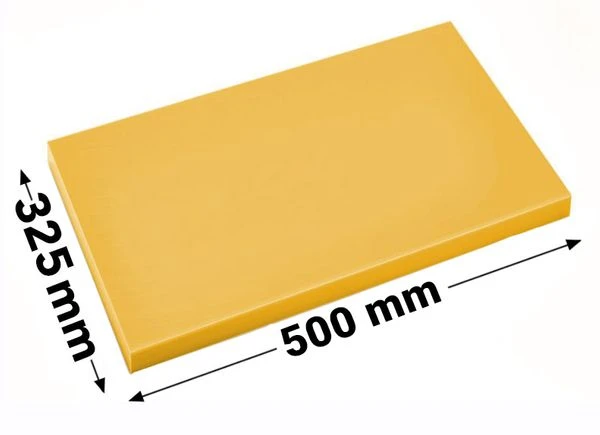 Schneidebrett - 32,5 X 50 Cm - Dicke 2 Cm -Gelb 1 Schneidebrett - 32,5 X 50 Cm - Dicke 2 Cm -Gelb