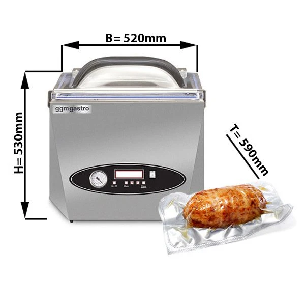 Kammer-Vakuumiergerät - 12m³/h - 900 Watt 1 Kammer-Vakuumiergerät - 12m³/h - 900 Watt